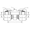 World Wide Fittings Flareless Compression to Flareless Compression Straight Union 7305X16X16